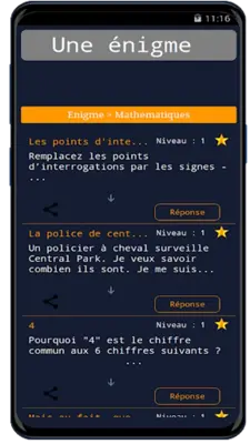 Énigmes, Dévinettes android App screenshot 3