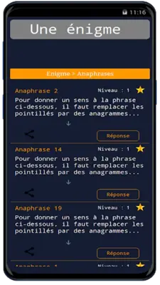 Énigmes, Dévinettes android App screenshot 4