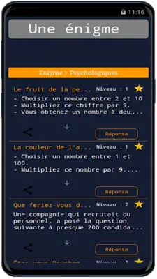 Énigmes, Dévinettes android App screenshot 6